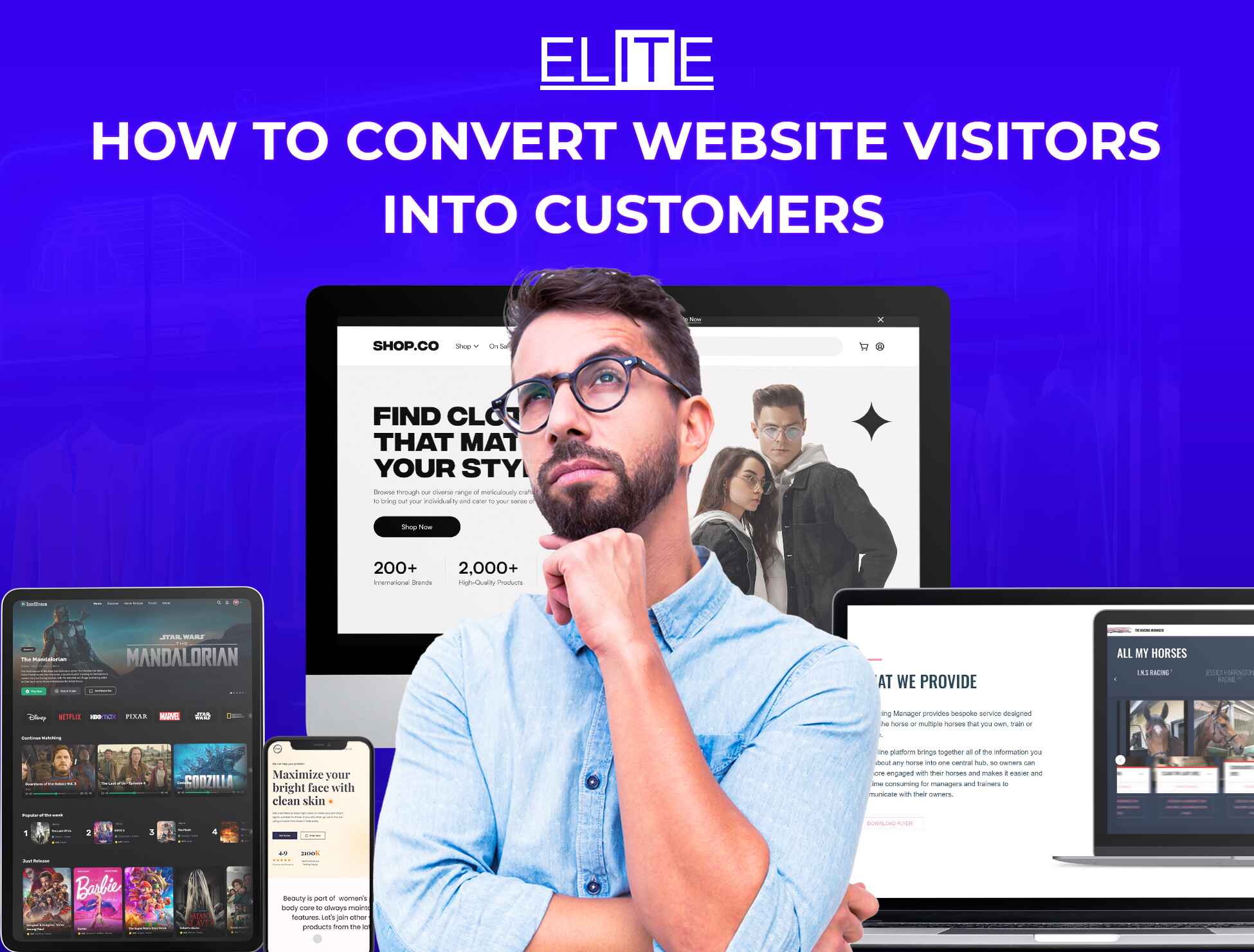 Convert website visitors into customers