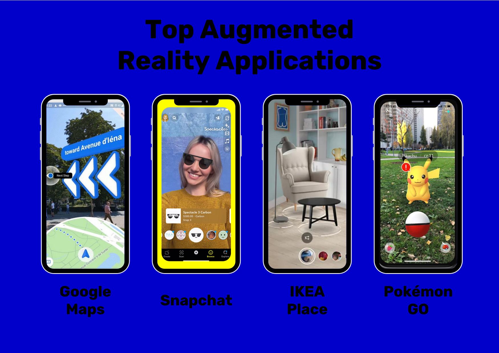 Popular Augmented Reality apps