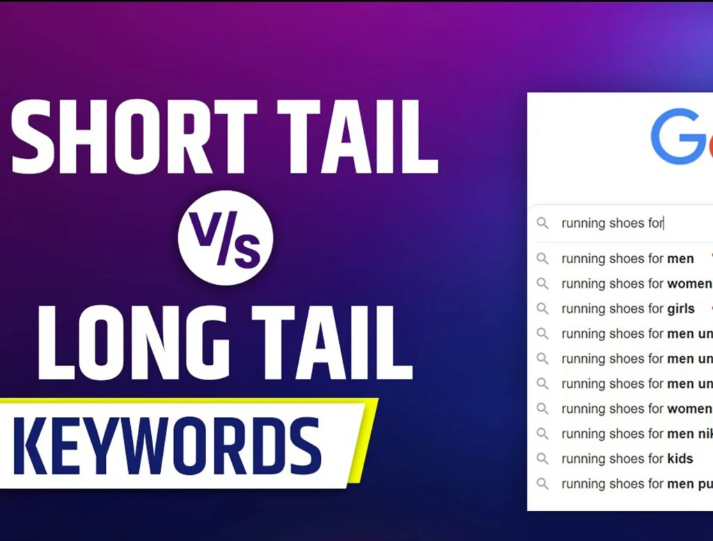 longtail vs shortail keywords