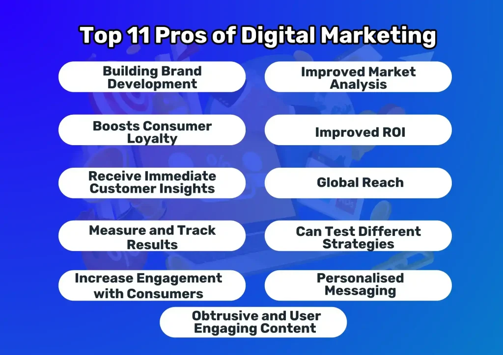 11 pros of digital marketing